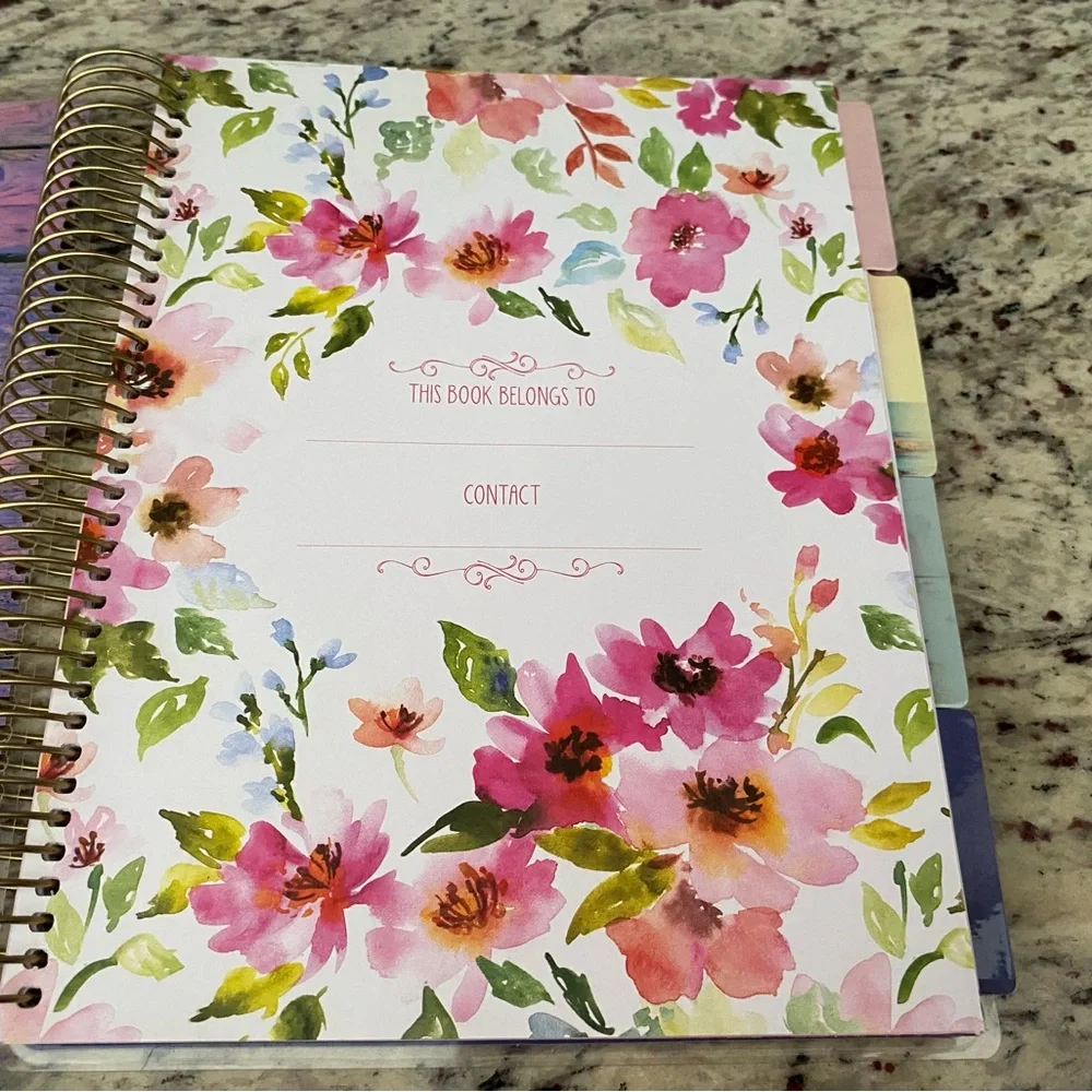 Paperhouse life planner undated 1 John 4:19 spiral bound biblical stickers
